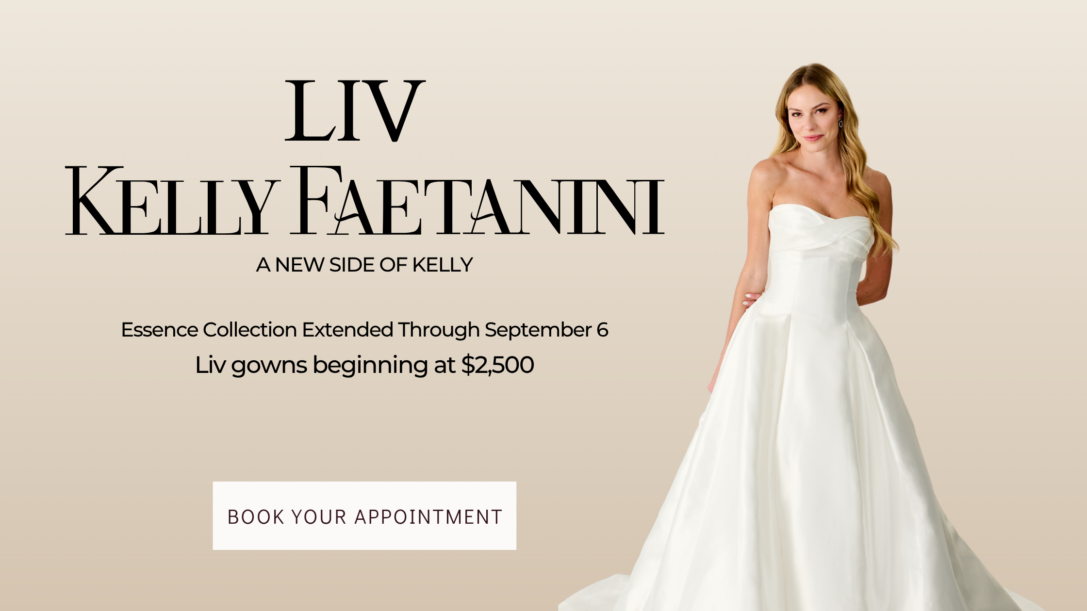 Wedding gowns Liv by Kelly Faetanini Trunk Show in Greenville South Carolina